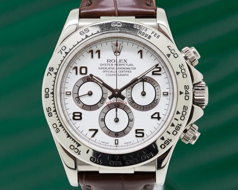 Rolex Daytona 18K White Gold Zenith Movement