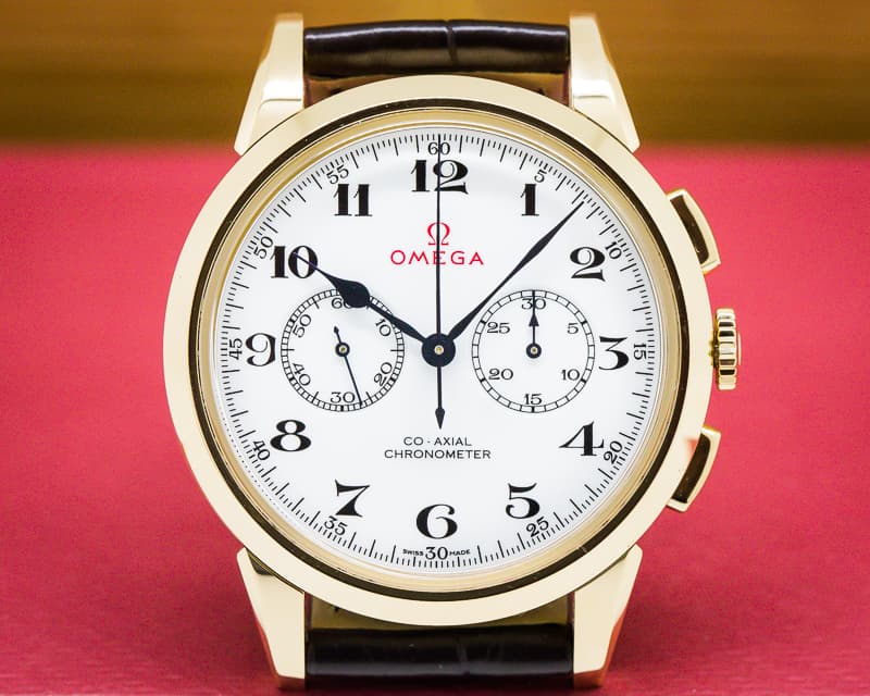 Omega Olympic Official Timekeeper White Dial 18k Rose Gold LIMITED
