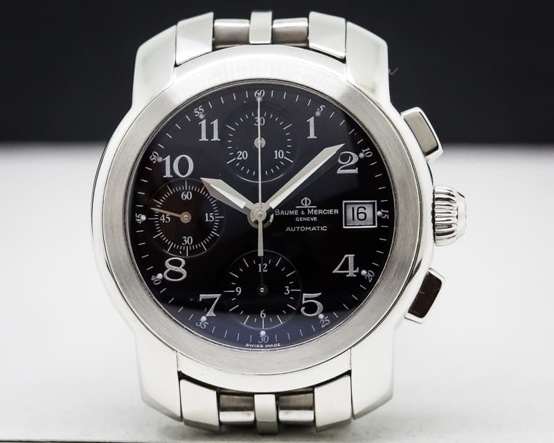 Baume & Mercier Capeland Chronograph Automatic SS Black Dial