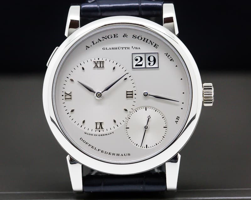 A. Lange and Sohne Lange 1 Platinum "STEALTH" Silver Dial