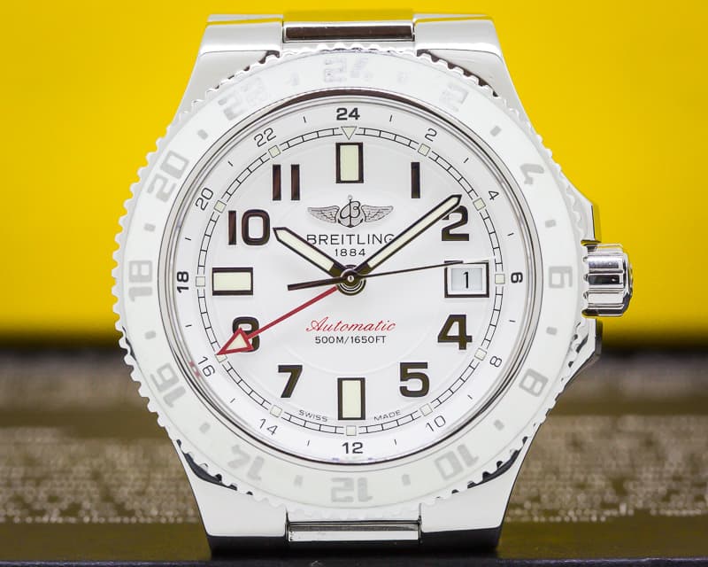Breitling SuperOcean GMT White Dial SS / SS