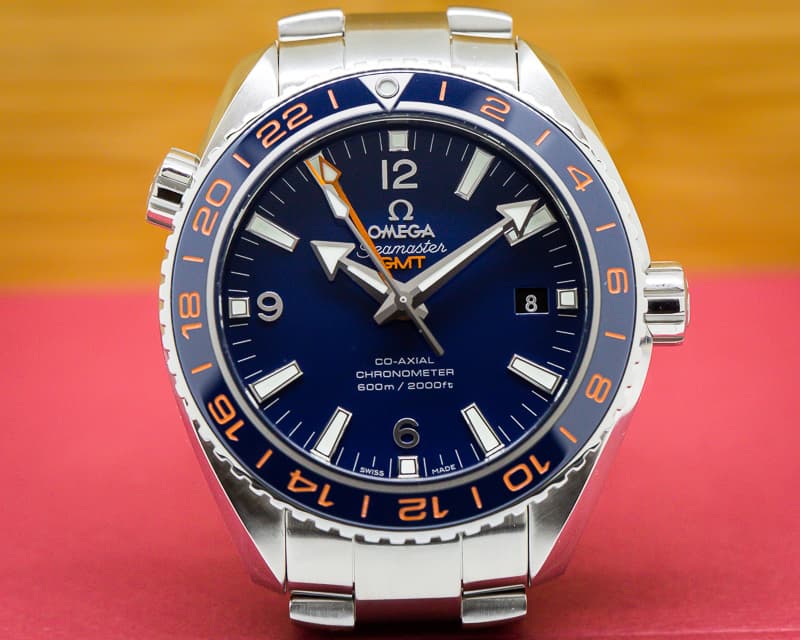 Omega Seamaster Planet Ocean Good Planet GMT 600M Co-Axial Blue Dial UNWORN