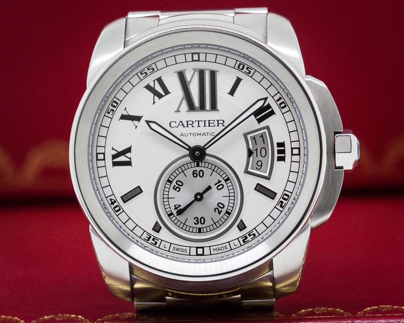 Cartier Calibre de Cartier Automatic Silver Dial SS / SS