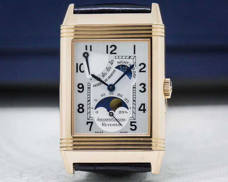 Jaeger LeCoultre Reverso Sun Moon Power Reserve 18K Rose Gold