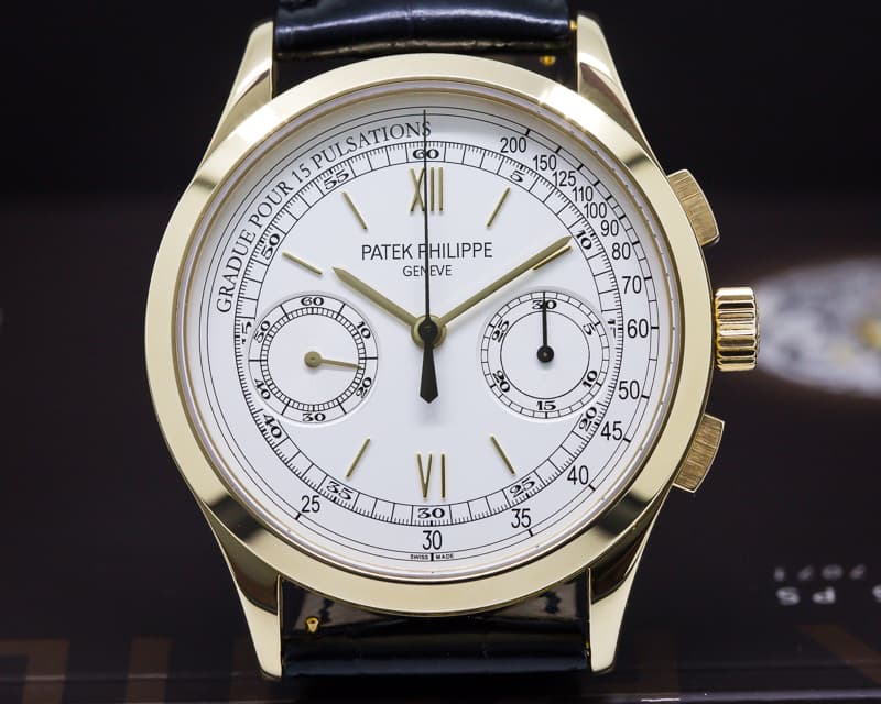 Patek Philippe Chronograph 18K Yellow Gold Pulsation Dial