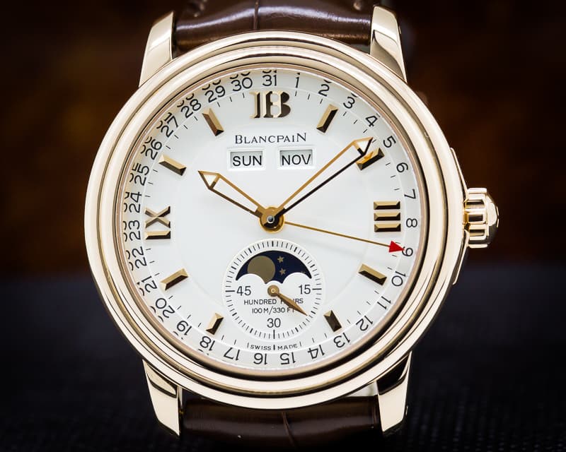 Blancpain Complete Calendar Half Hunter 18K Rose Gold Limited