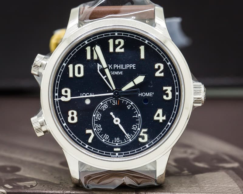 Patek Philippe Calatrava Pilot Travel Time 18k White Gold UNWORN