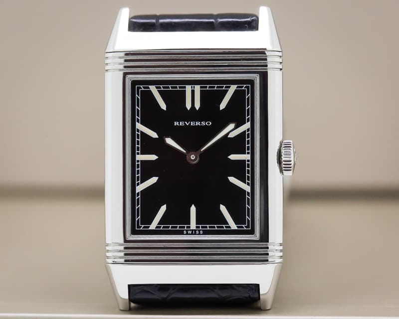 Jaeger-LeCoultre Grande Reverso "Tribute to 1931" Ultra Thin SS Black Dial
