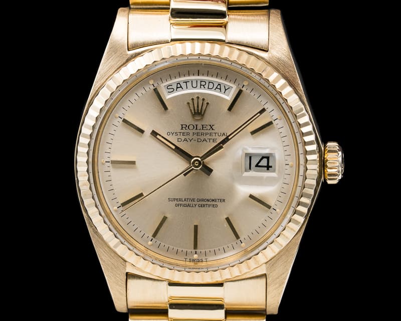 Rolex Oyster Perpetual Day Date 18K Yellow Gold