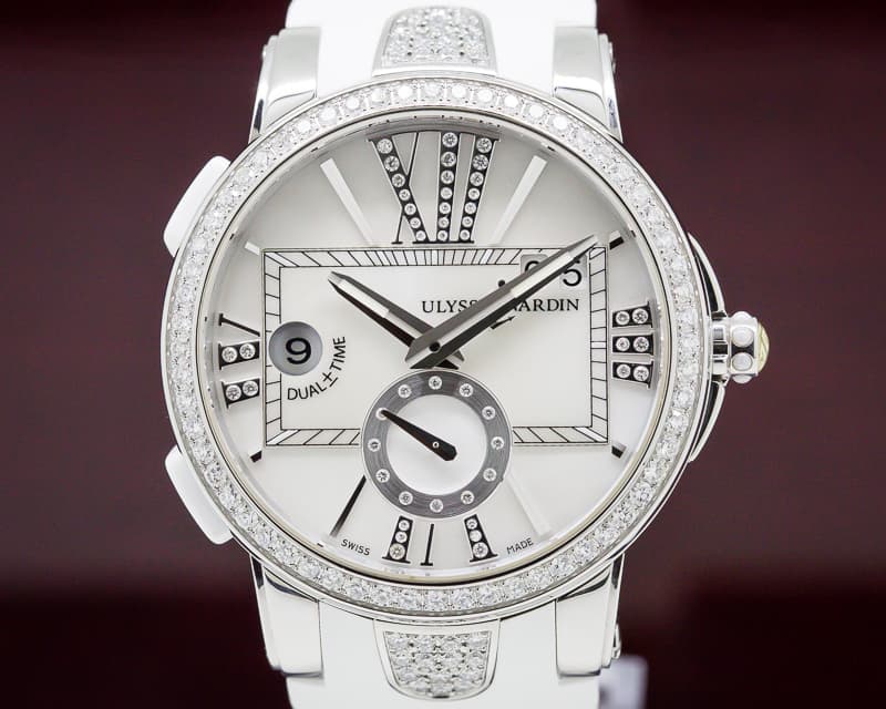 Ulysse Nardin Executive Dual Time SS MOP Dial Diamonds