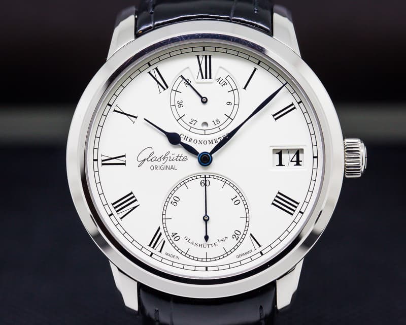 Glashutte Original Senator Chronometer 18K White Gold