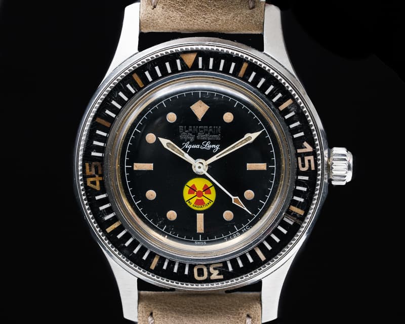 Blancpain Vintage Fifty Fathoms Aqualung NO RADIATION Circa 1965 41MM