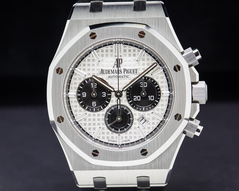 Audemars Piguet Royal Oak Chronograph White Dial SS 41MM