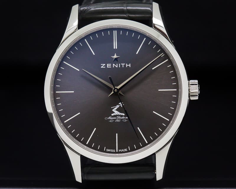 Zenith Elite Ultra Thin Grey Dial SS 33mm