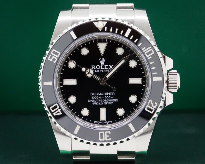 Rolex Submariner No Date Ceramic Bezel SS