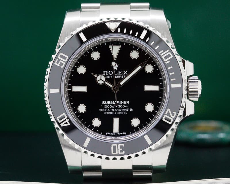 Rolex Submariner No Date Ceramic Bezel SS UNWORN