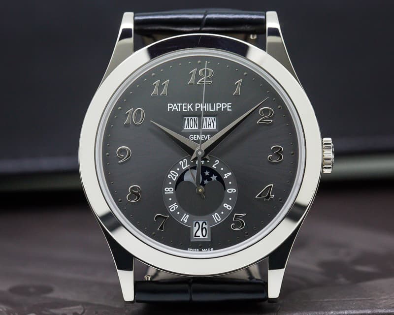 Patek Philippe Annual Calendar Anthracite Dial 18K White Gold