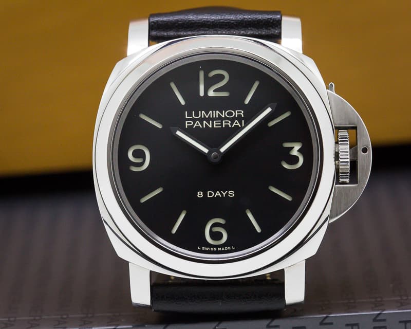 Panerai Luminor Base 8 Days Black Sandwich Dial