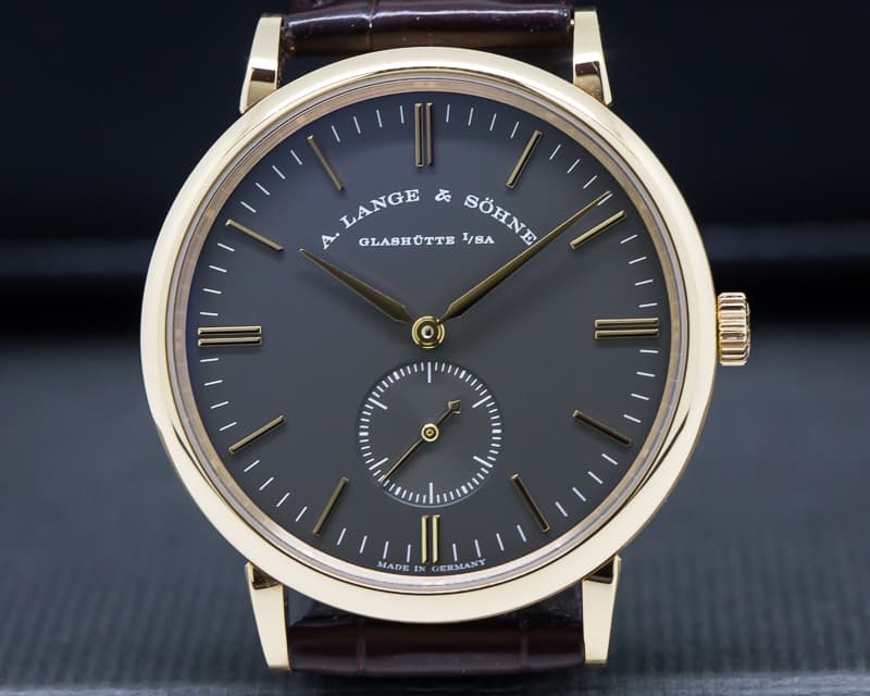 A. Lange and Sohne Saxonia Manual Wind 18K Rose / Grey Dial BOUTIQUE ONLY