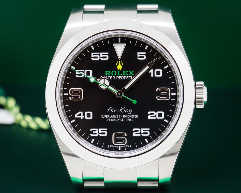 Rolex Air King Black Dial SS UNWORN
