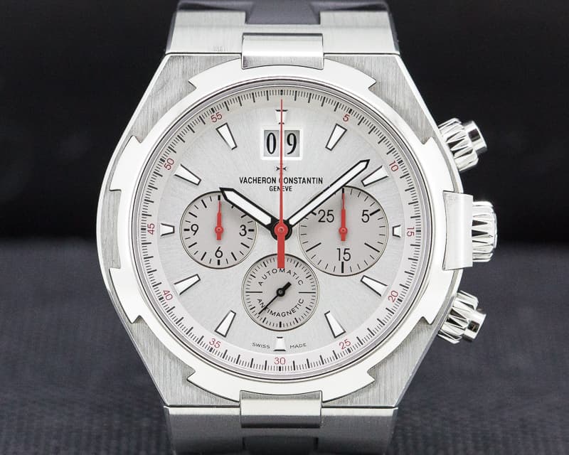 Vacheron Constantin Overseas Chronograph SS Silver Dial / Rubber LIMITED