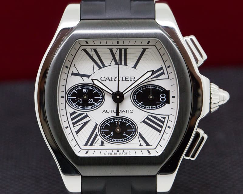 Cartier Roadster Chronograph XL ADLC SS / Rubber