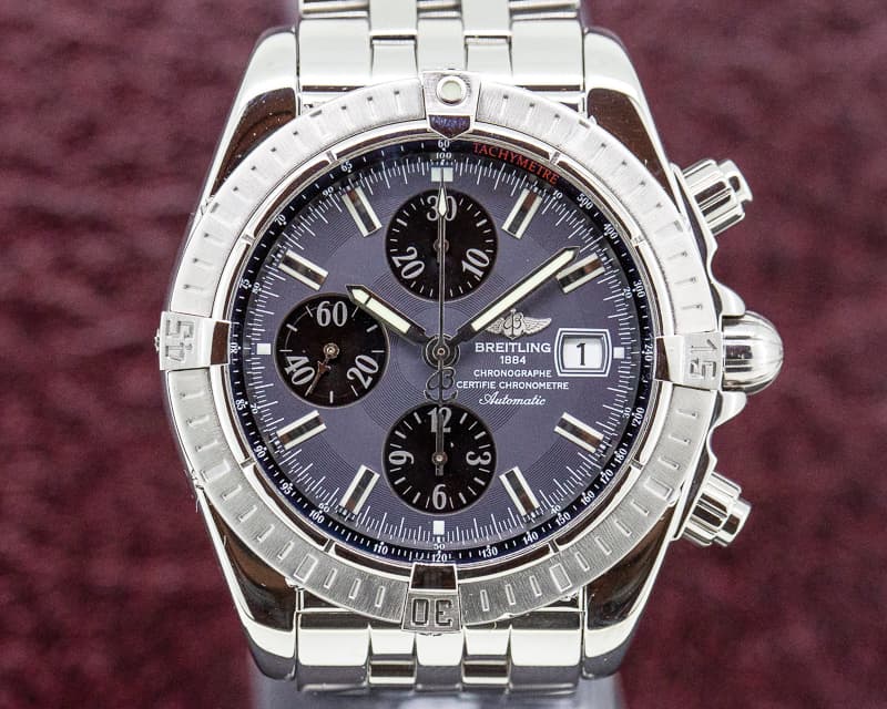 Breitling Chronomat Evolution Chronograph SS Anthracite Dial