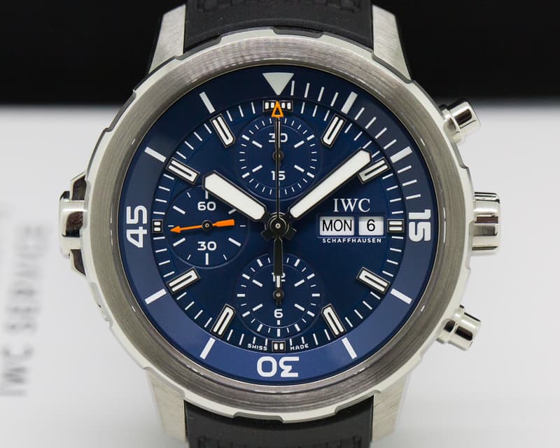 IWC Aquatimer Chronograph SS / Rubber Blue Dial