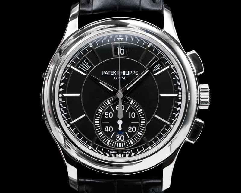 Patek Philippe Chronograph Annual Calendar Platinum / Black Dial