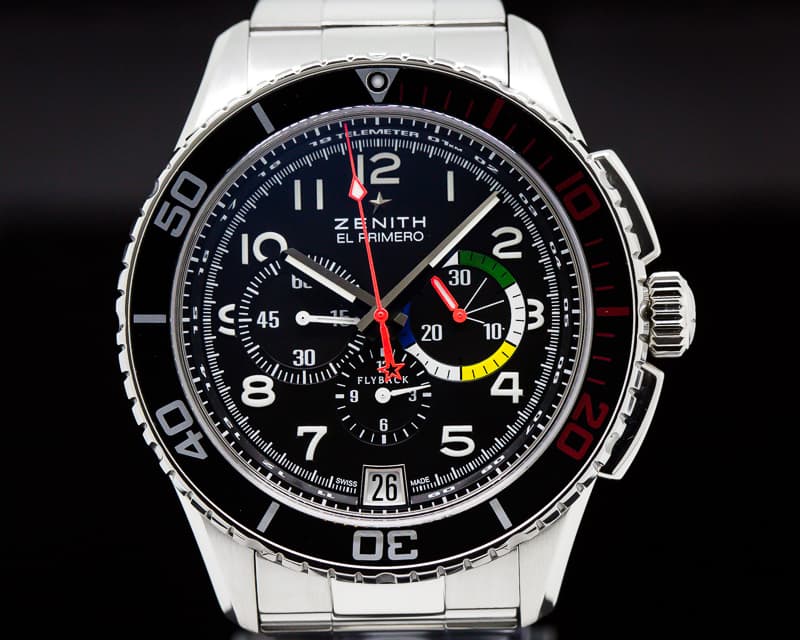 Zenith El Primero Stratos Flyback Rainbow SS/SS