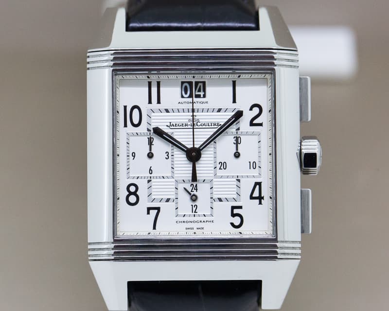 Jaeger LeCoultre Reverso Squadra Chronograph GMT SS / Alligator
