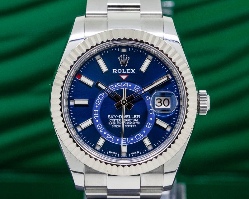 Rolex Sky Dweller Steel Blue SS