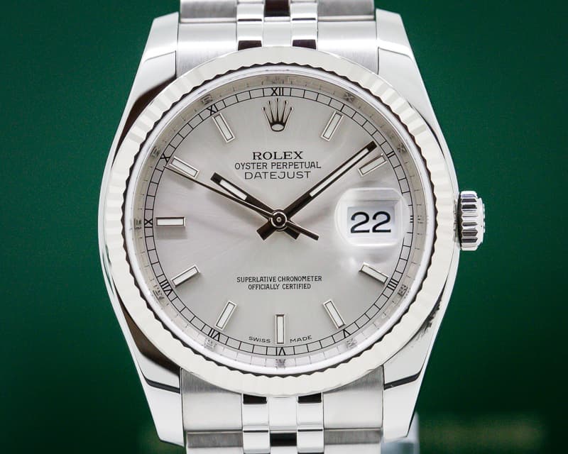 Rolex Datejust SS Oyster White Dial
