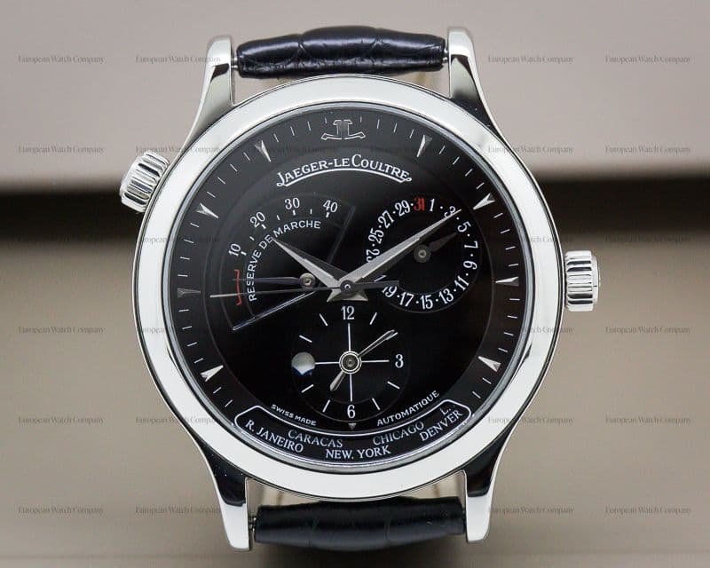Jaeger LeCoultre Master Geographic SS Black Dial/Deployment