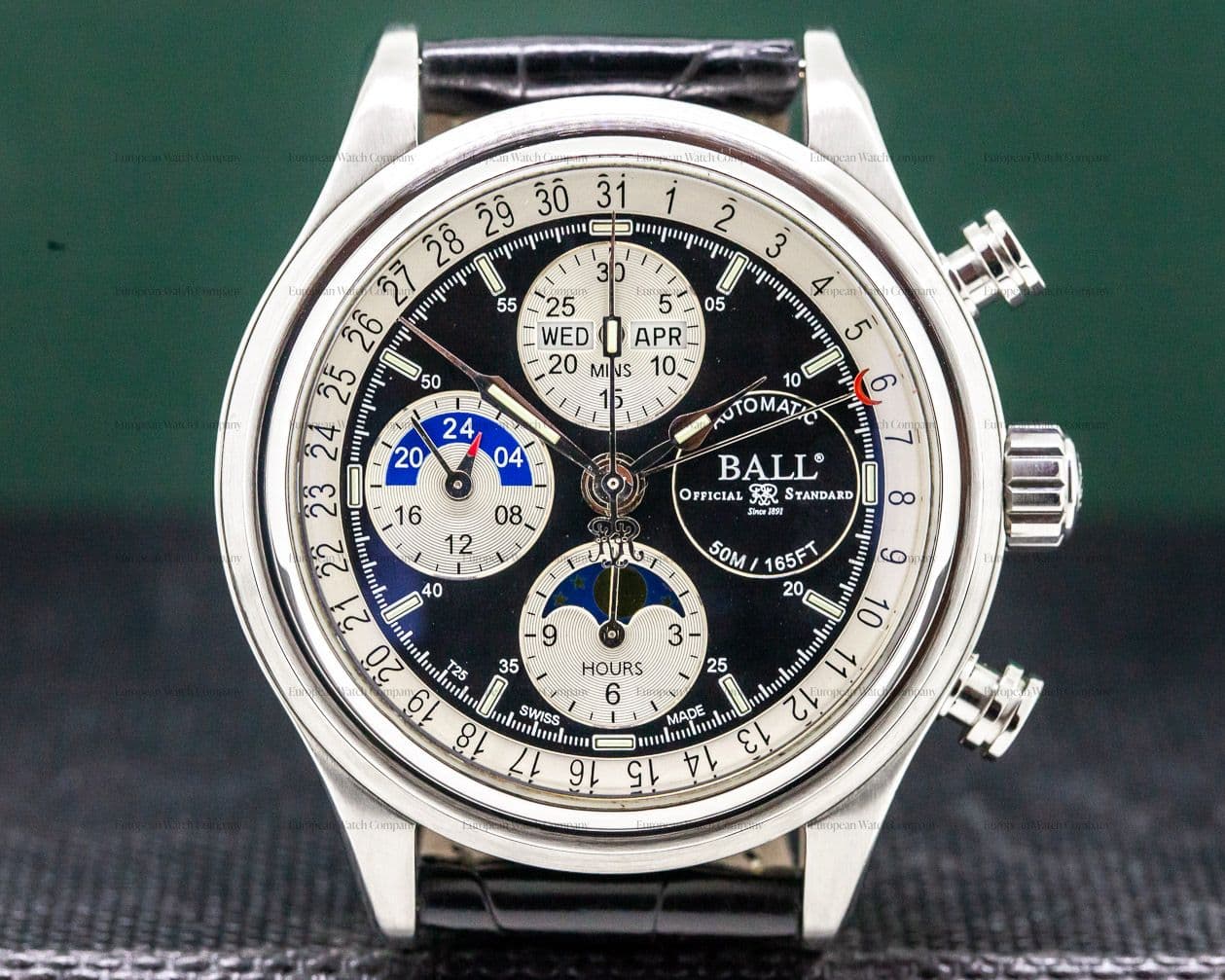 Ball Trainmaster Moonlight Black Limited Edition SS / Strap