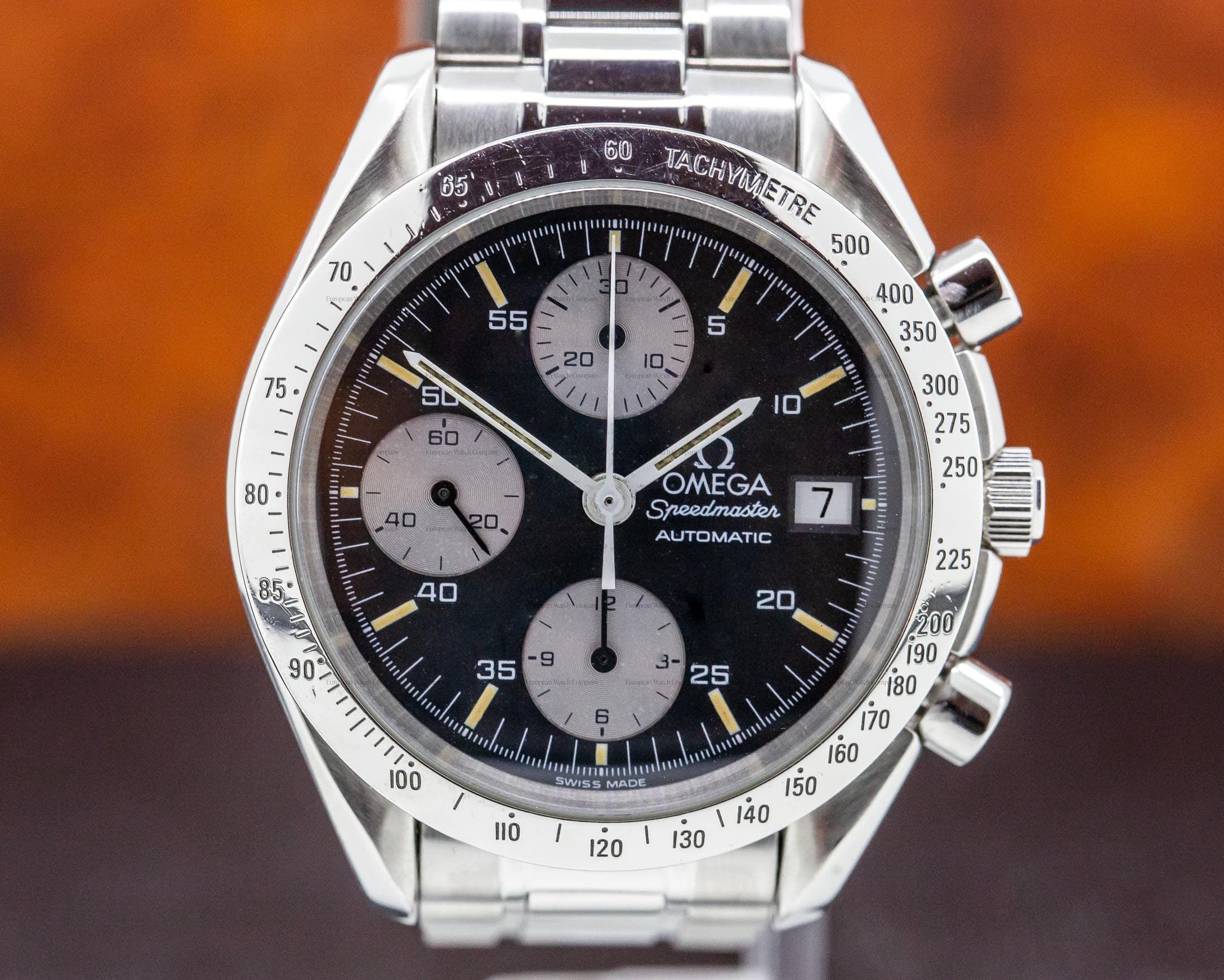 Omega Speedmaster Reduced Black Dial SS PATINA