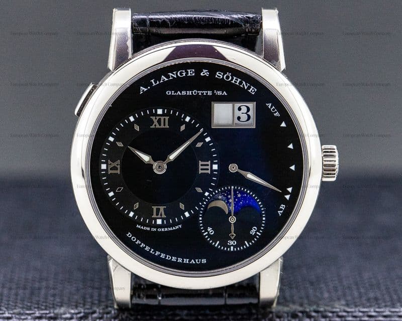 A. Lange & Söhne Lange 1 Moon 18K White Gold Black Dial / Day Night