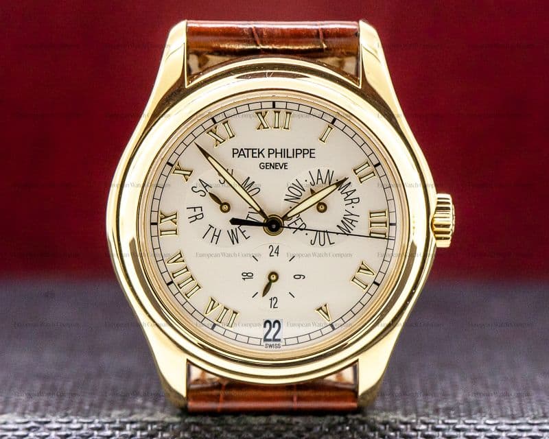 Patek Philippe 5035J-001 Annual Calendar Ivory Dial Yellow Gold