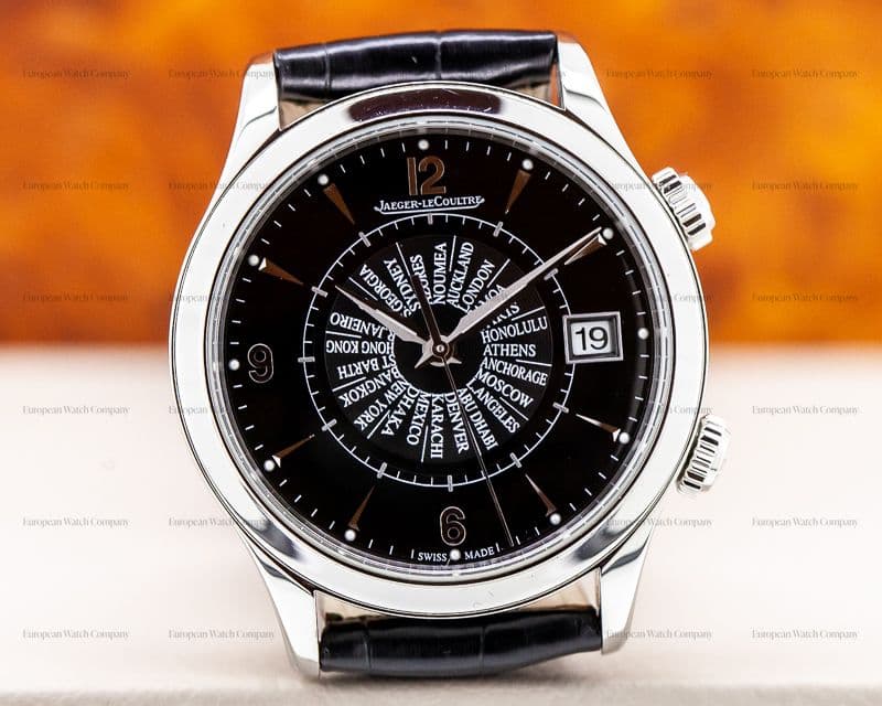 Jaeger LeCoultre Master Memovox International SS Black Dial Limited