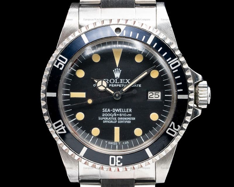 Rolex Vintage Sea Dweller "Rail Dial" Circa 1979 UNPOLISHED