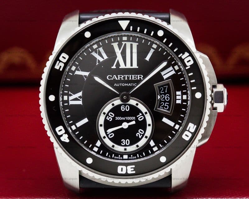 Cartier Calibre de Cartier Diver Automatic SS / Rubber