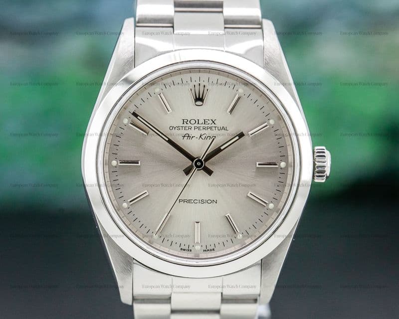 Rolex Oyster Perpetual Air King SS Silver Stick