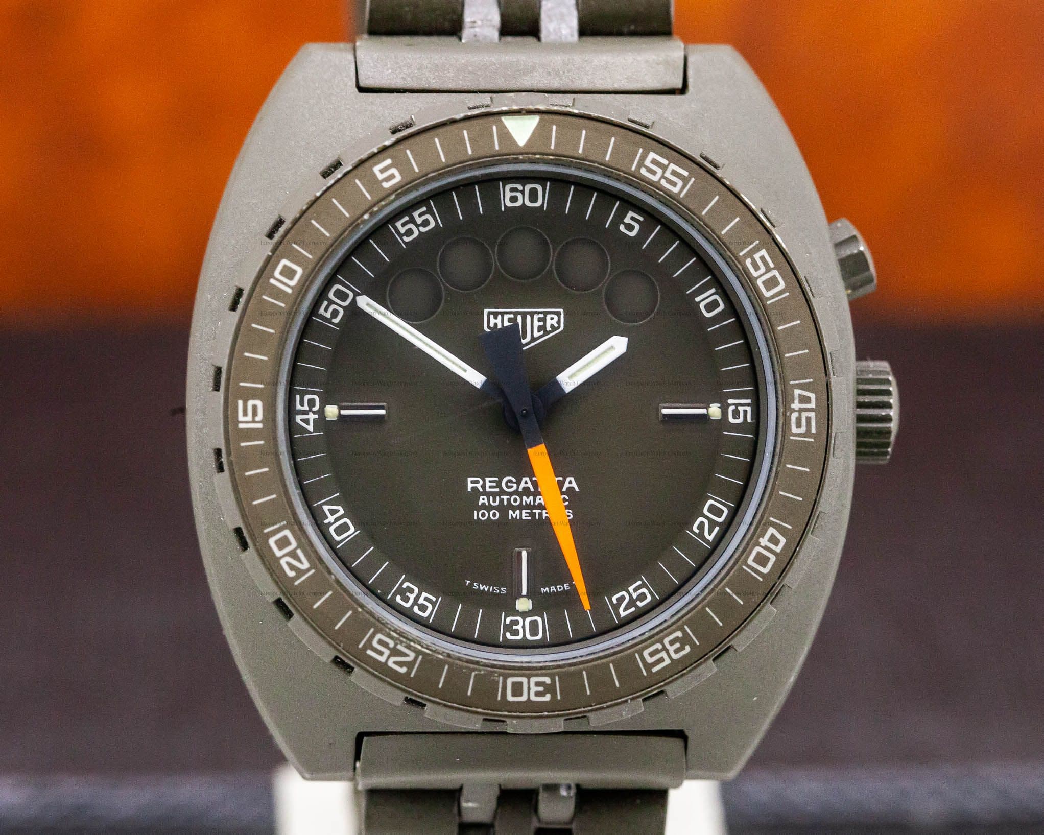 Heuer Vintage Regatta Chronograph "Olive" PVD
