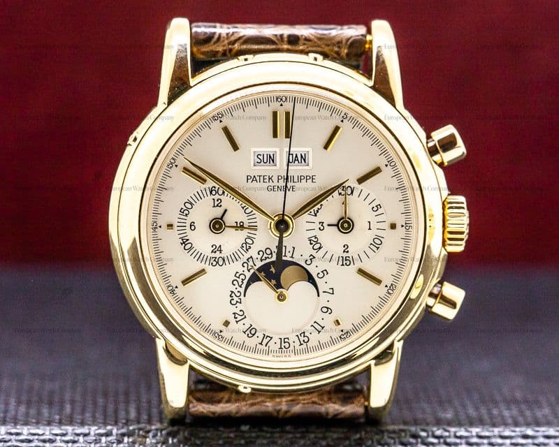 Patek Philippe 3970J Perpetual Calendar Chronograph 18K Yellow 2nd Series FULL SET