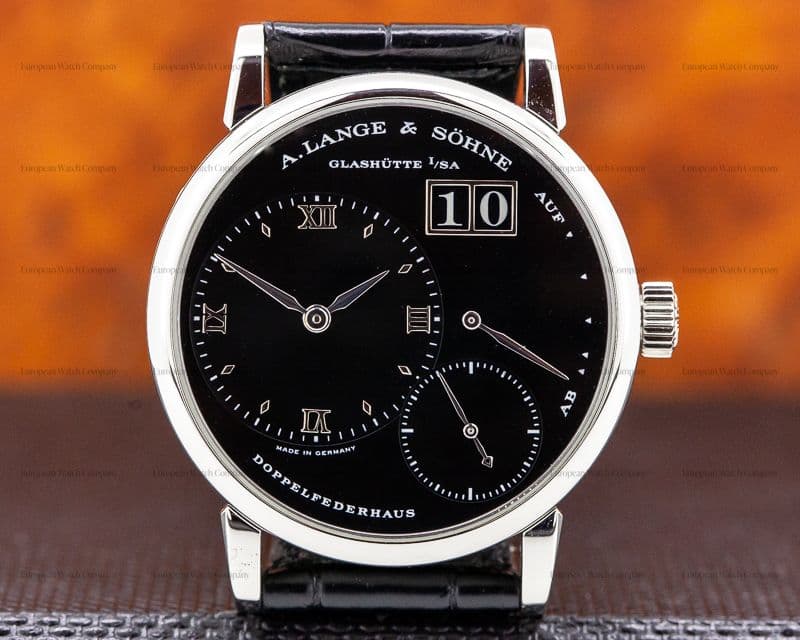 A. Lange & Söhne "Kleine" Little Lange 1 Platinum Black Dial 36MM RARE