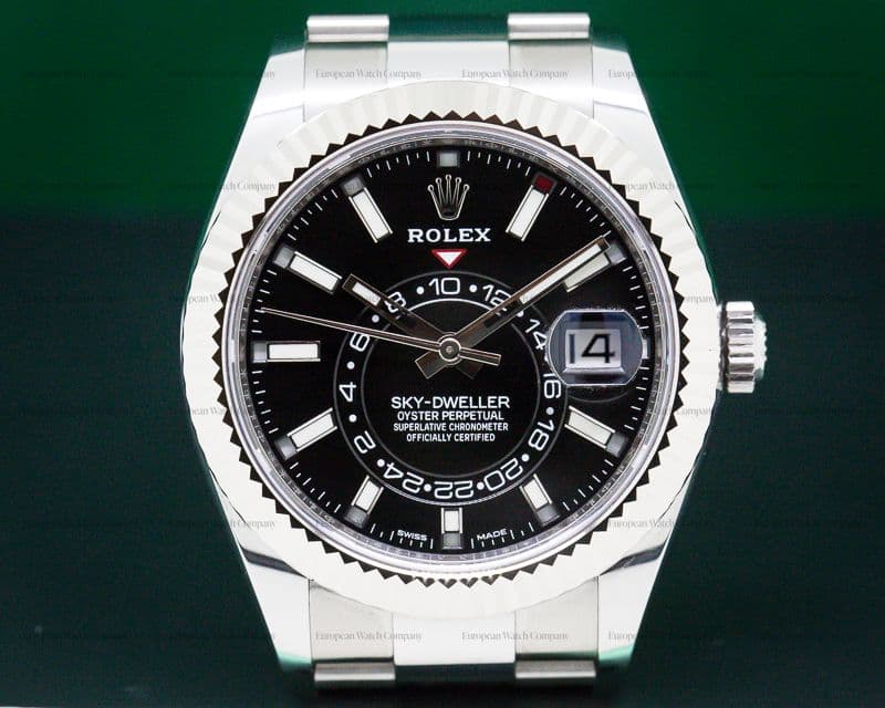 Rolex Sky Dweller Steel Black Dial UNWORN