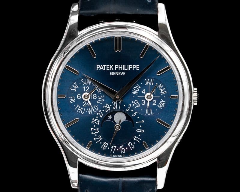 Patek Philippe Perpetual Calendar Platinum Blue Dial 5140