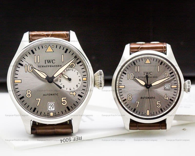 IWC Father & Son Watch Set Big Pilot Platinum, Mark XVI SS COMPLETE