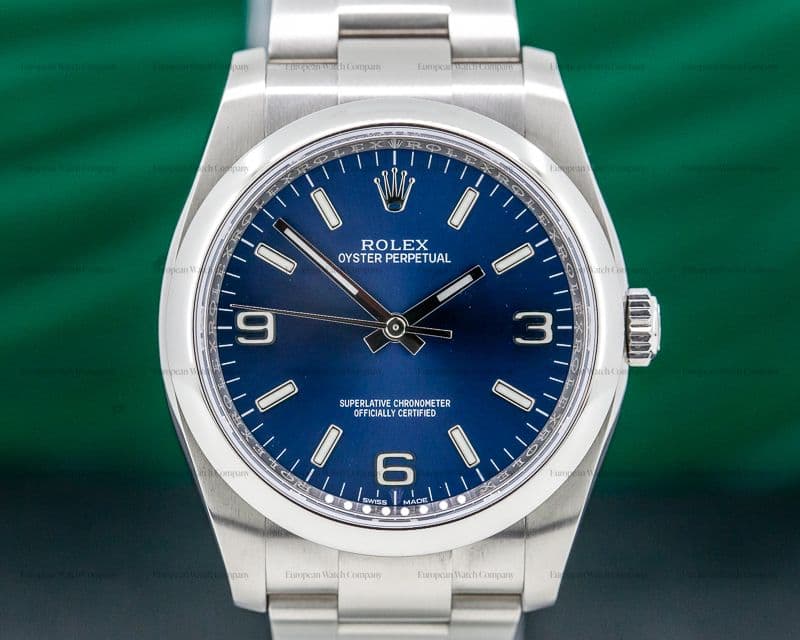 Rolex Oyster Perpetual SS Blue Dial
