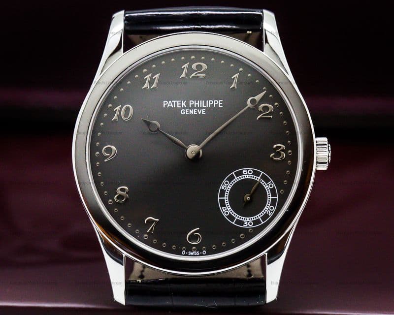 Patek Philippe Calatrava Automatic Grey Arabic Dial Platinum RARE